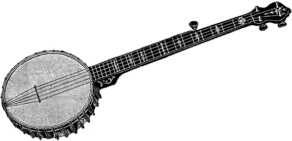 Banjo - Gold Rush Musical Instruments (576x279), Png Download
