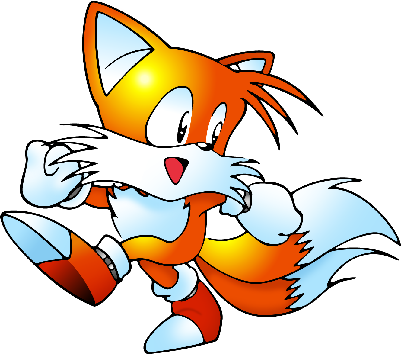 Sonic2 Tails Art Cleaned - Sonic Adventure Tails Artwork (1336x1176), Png Download