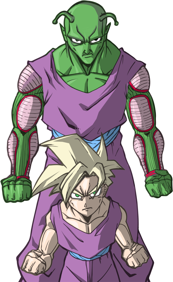 Png Royalty Free Stock Gohan By Ulics On Deviantart - Teen Gohan With Piccolo (736x1028), Png Download
