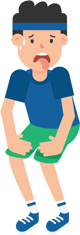 Open - Man Out Of Breath (2000x1126), Png Download