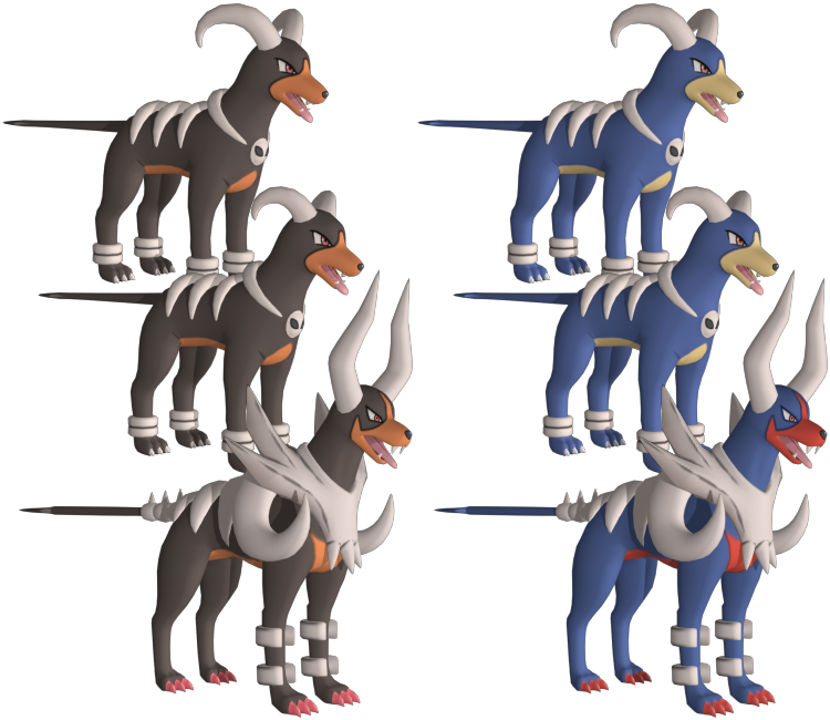 Download Zip Archive - Female Houndoom (750x650), Png Download