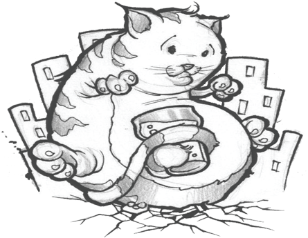 El Gato Grande (500x353), Png Download