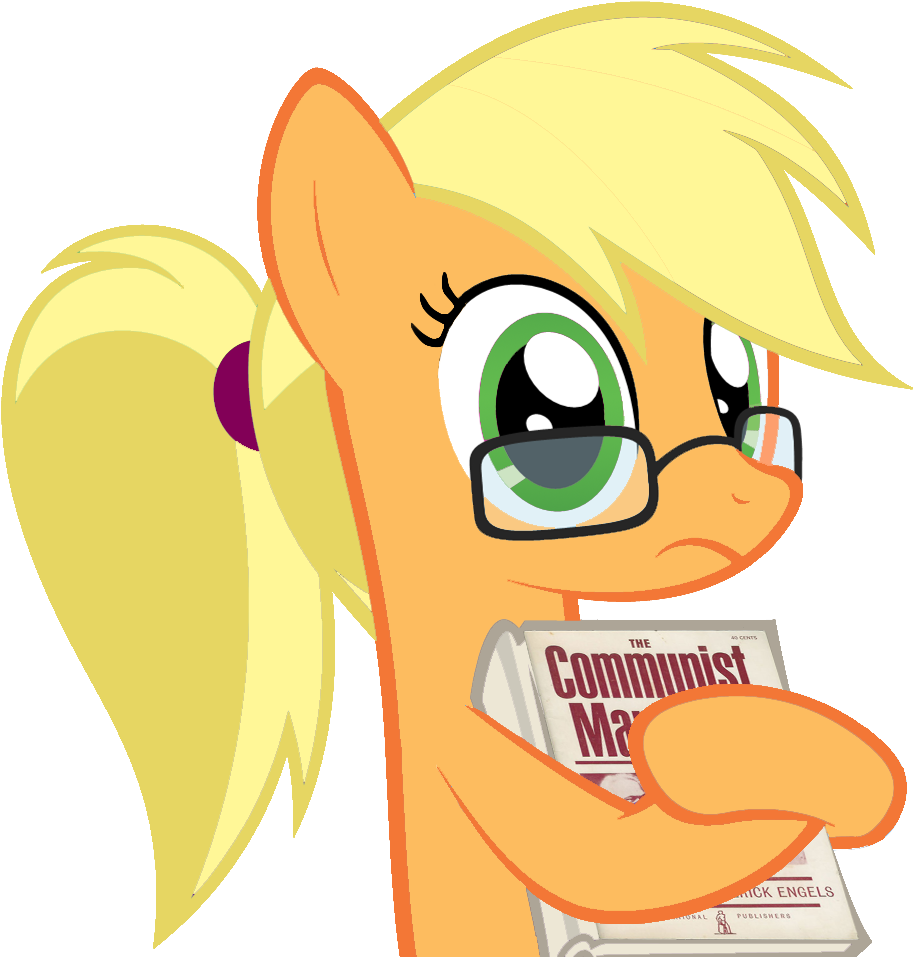 Adorkable, Alternate Hairstyle, Applejack, Artist - Communism Pony (976x975), Png Download