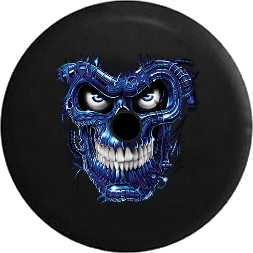 Jeep Wrangler Jl Backup Camera Grinning Serpent Monster - Terminator Skull (1024x1026), Png Download