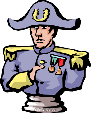 Napoleon Royalty Free Vector Clip Art Illustration - Dictator Clipart Gif (384x480), Png Download