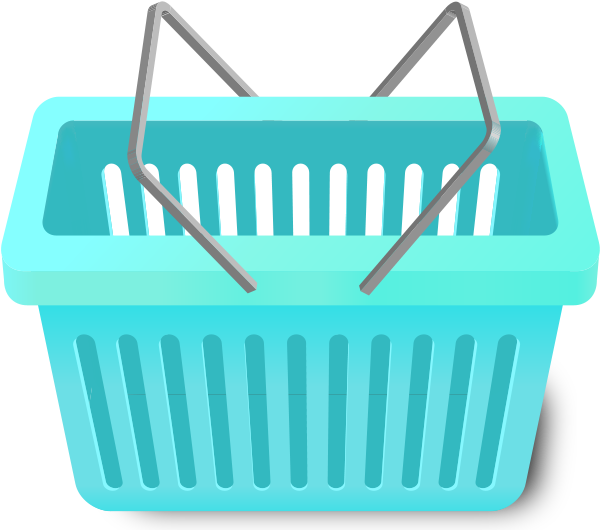 Shopping Cart -turquoise Blue - Shopping Cart Icon Teal (600x530), Png Download