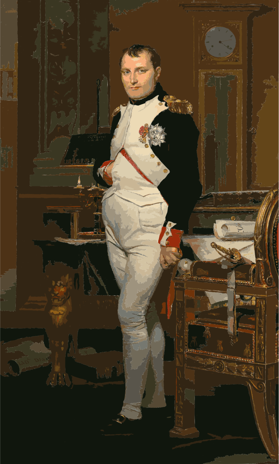 Download Napoleon Bonaparte Clipart Napoleon Bonaparte - Emperor Napoleon In His Study (900x1499), Png Download