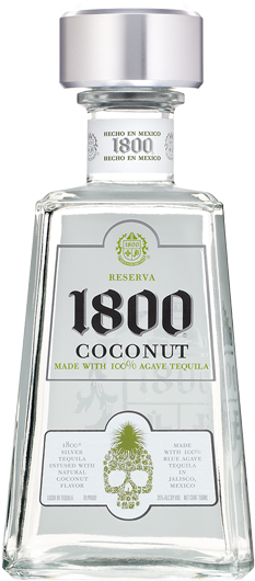 Jose Cuervo - 1800 Coconut Tequila Bottle (312x559), Png Download