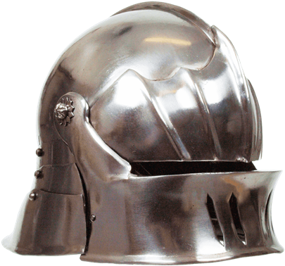 Gothic Sallet Helmet - Metal Helmet (415x415), Png Download