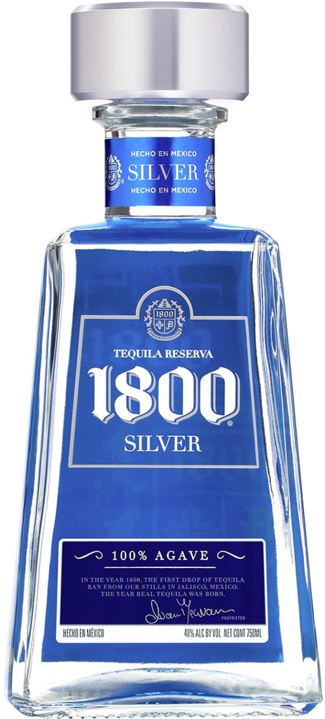1800 Tequila Silver Tequila, 200 Ml (464x1024), Png Download
