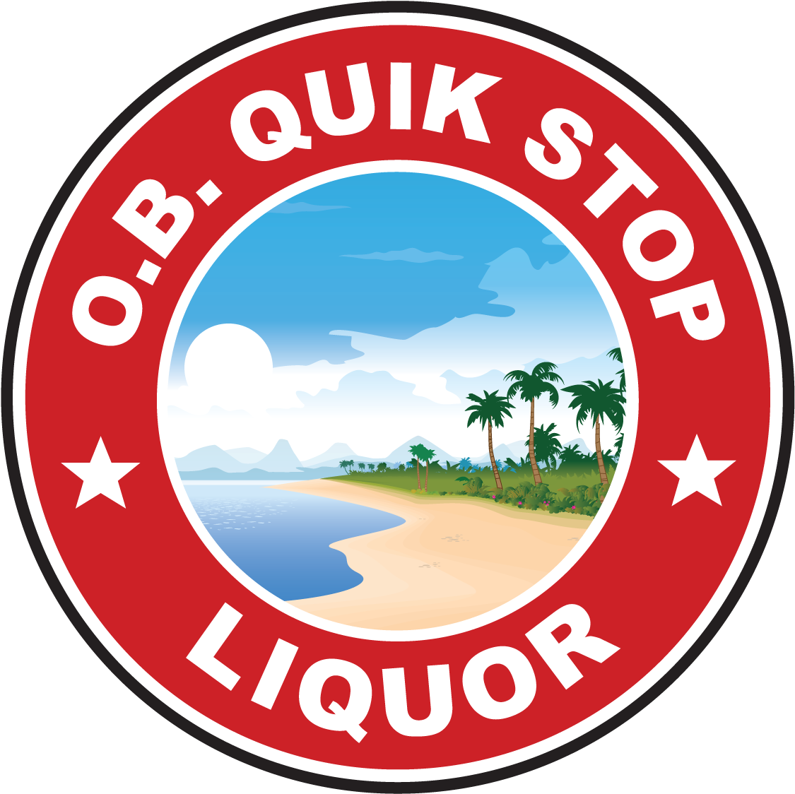Ob Quik Stop Celebrates Grand Opening Of Usps Village - Beach Vector (1154x1186), Png Download