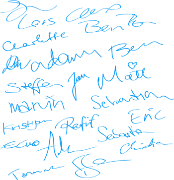 Lots Of Signatures - Easy Signature To Copy (350x363), Png Download
