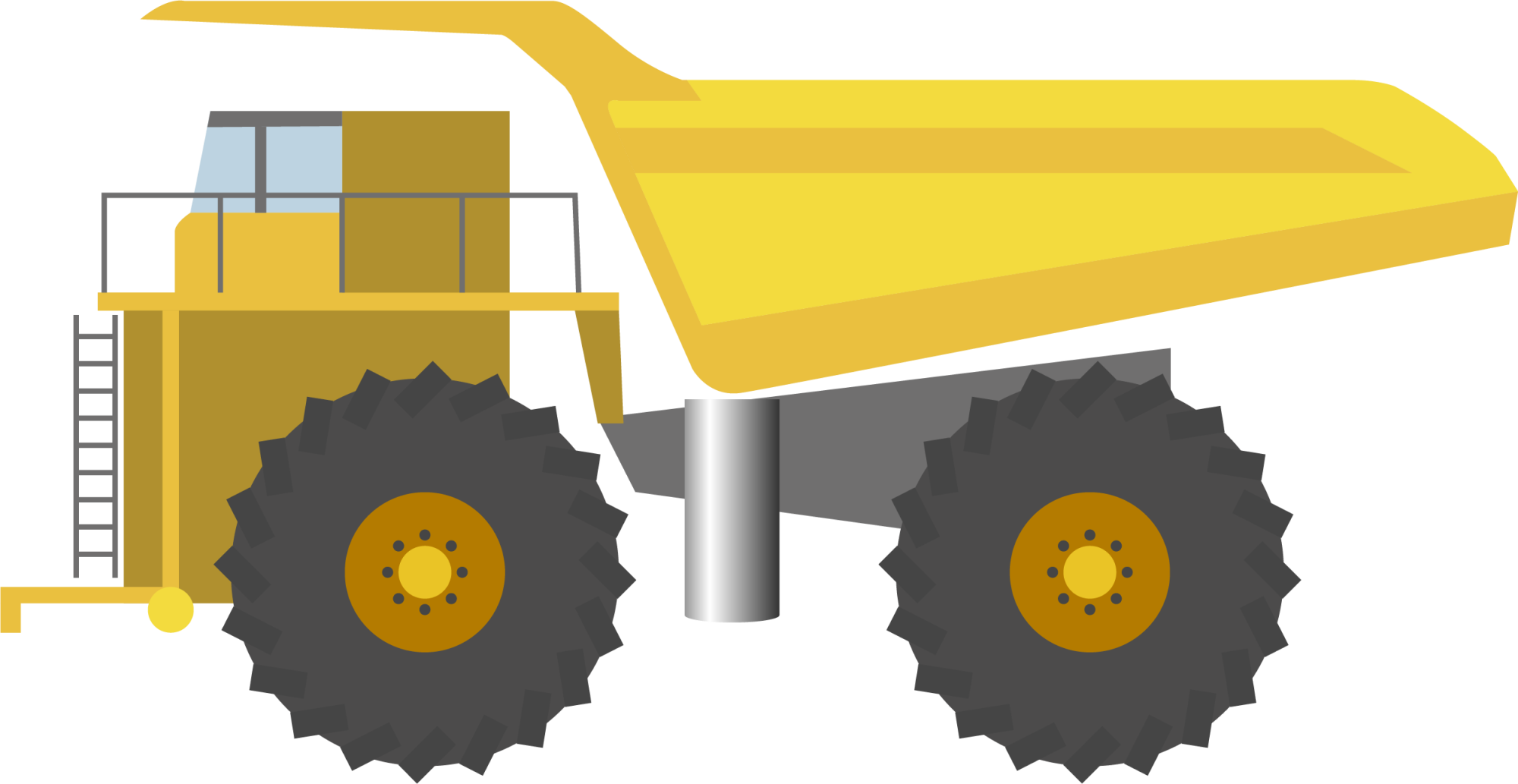 Tractor Drawing Cartoon - 8 Tipos De Transportes (2000x1033), Png Download