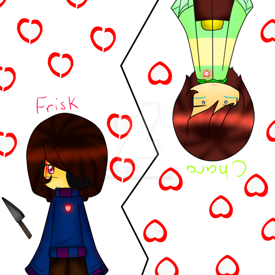 Soul Transparent Undertale Frisk Clip Art Black And - Undertale Frisk And Chara And Souls (894x894), Png Download