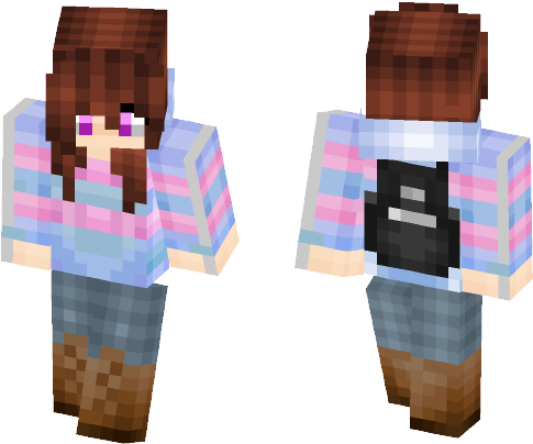 Female Minecraft Skins - Wood (584x497), Png Download