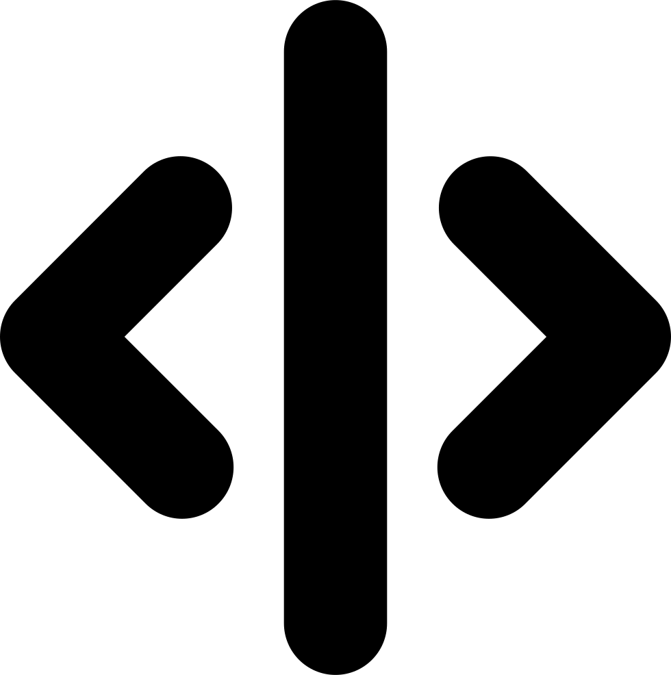 Right And Left Arrows With Vertical Line In The Middle - Separation Icon (980x986), Png Download