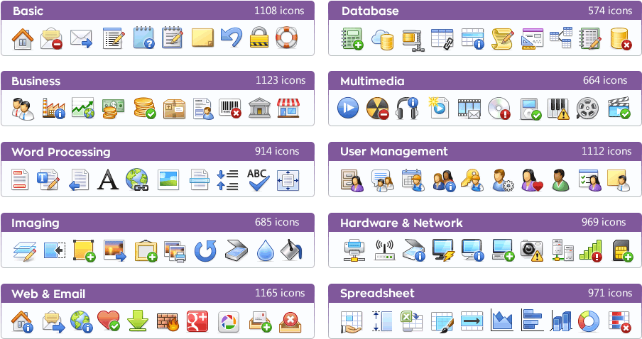 Ready To Use - Icons Of Different Software Found In Windows Computer (1110x490), Png Download