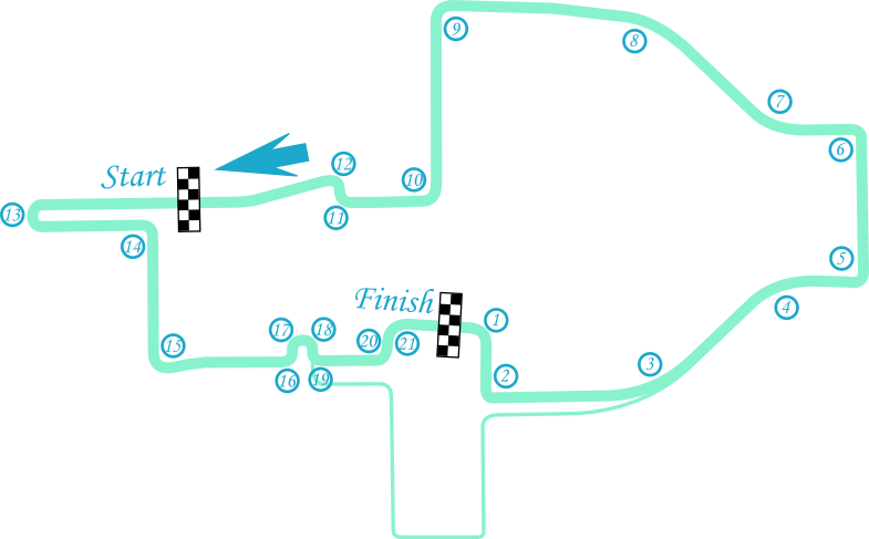 Rome Layout 2018 - Rome Circuit Formula E (785x487), Png Download