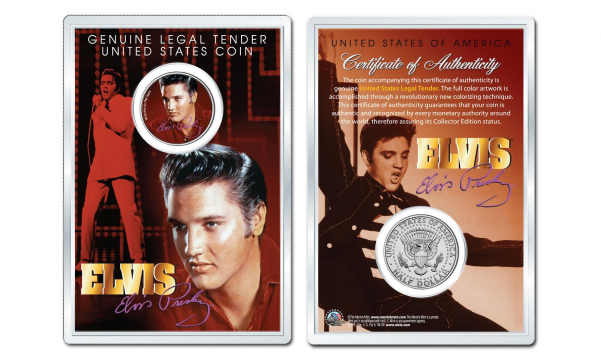 Red Jfk Kennedy Half Dollar U - Elvis Presley All Time Greatest (600x600), Png Download