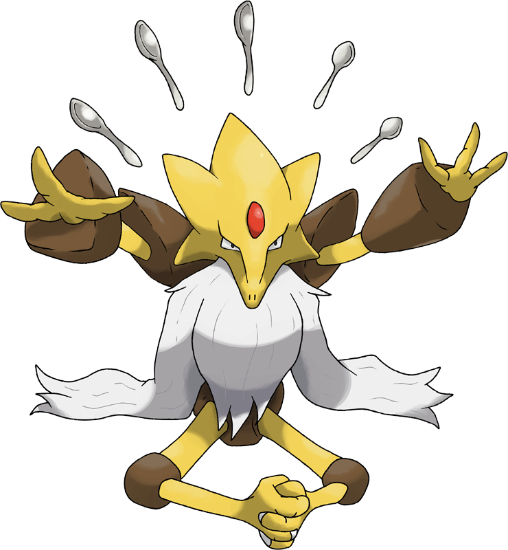 0 Yorum - Mega Alakazam Art (740x800), Png Download