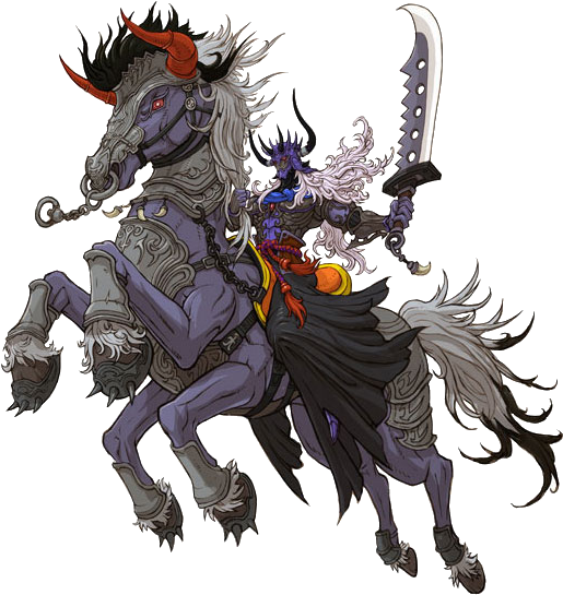 Final Fantasy Odin - Final Fantasy Summons Odin (524x553), Png Download
