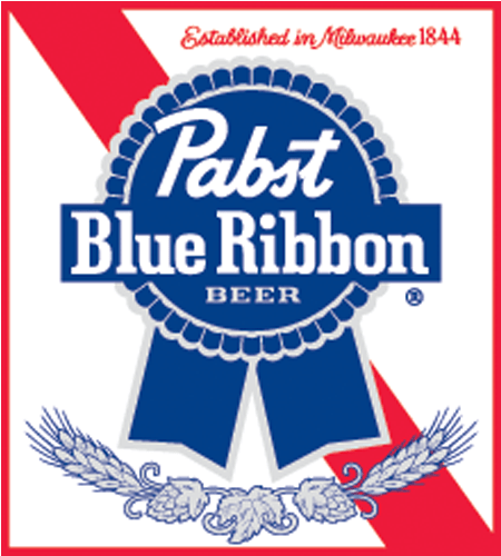 Pbr - Pabst Blue Ribbon Logo Hd (500x735), Png Download