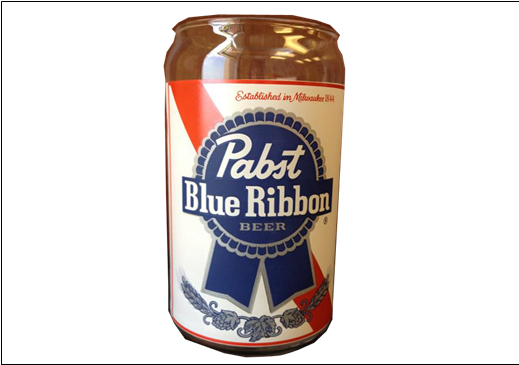 Drink Pabst Blue Ribbon Can Png Logo - Pabst Blue Ribbon (518x446), Png Download