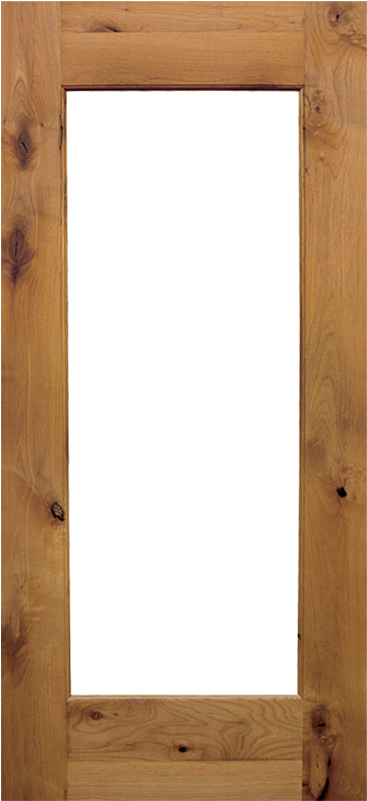 Krosswood Knotty Alder Full Lite With Clear Tempered - Weather Shield Signature Double Hung (800x800), Png Download