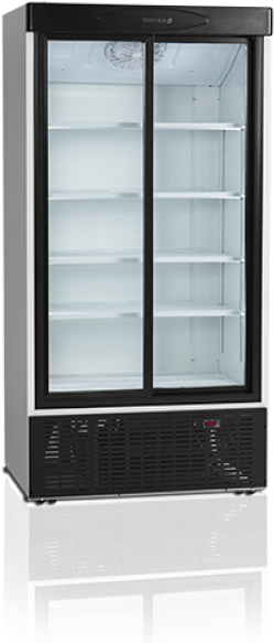 Tefcold Fs1002s Glass Door Fridge - Tefcold Fs1002s Double Sliding Door Fridge (600x600), Png Download