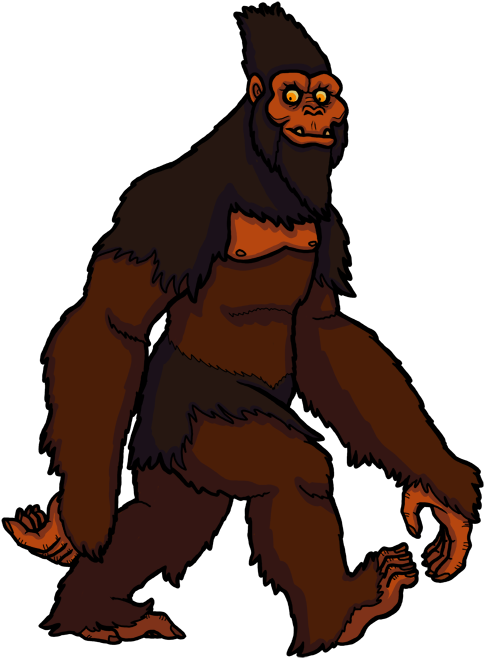 File 002 Common Sasquatch - Monster (500x714), Png Download