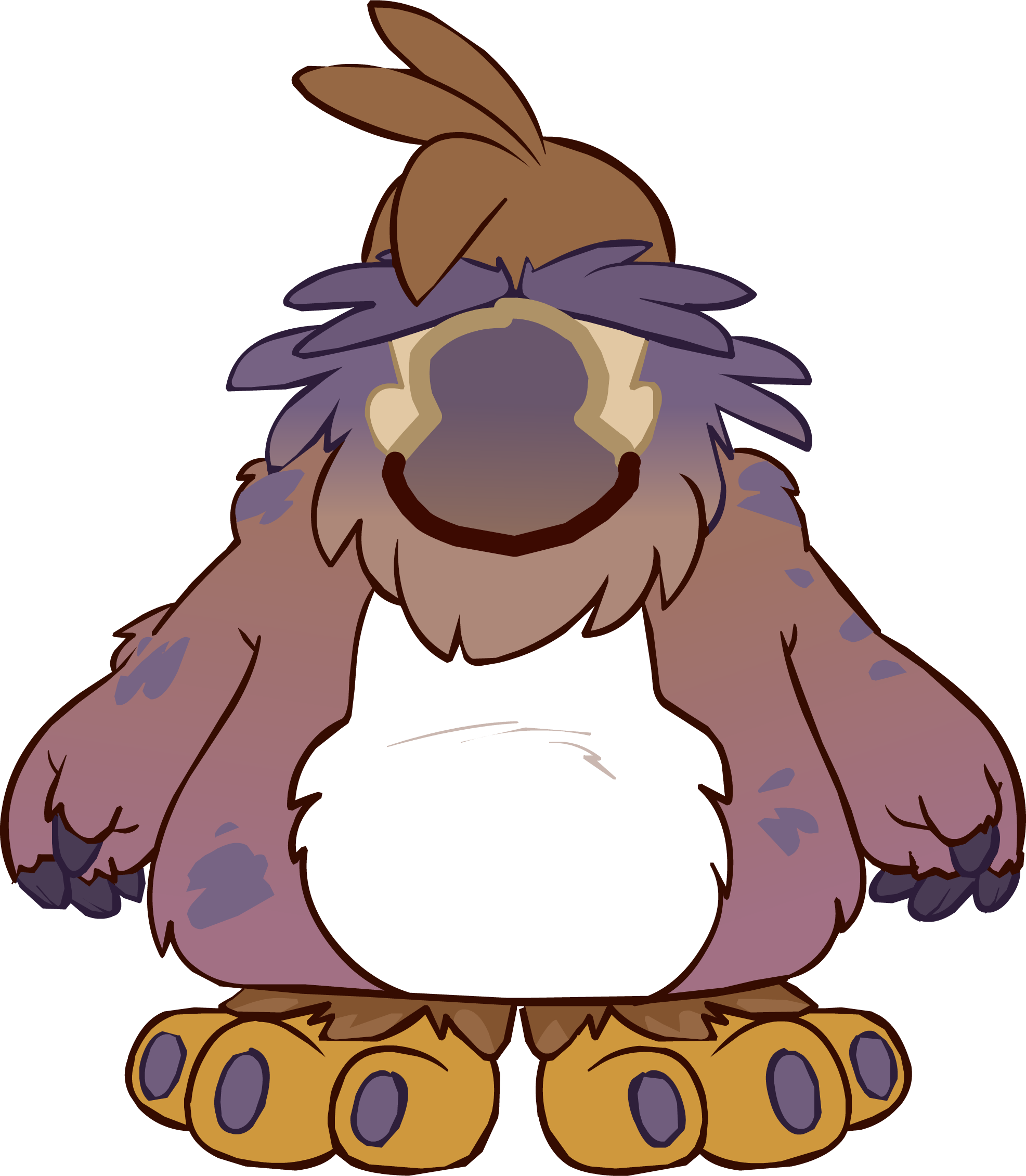 Sasquatch Outfit Icon - Club Penguin Sasquatch (1973x2261), Png Download