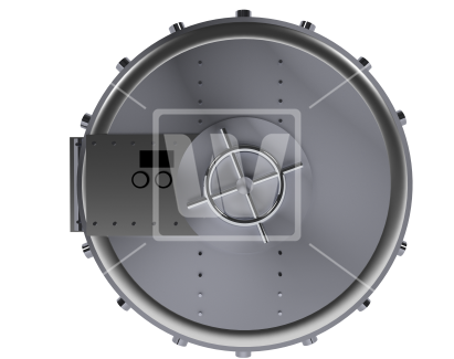 Bank Vault Iron Doors - Bank (550x366), Png Download