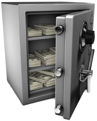 Objects - Money Vault Png (319x400), Png Download