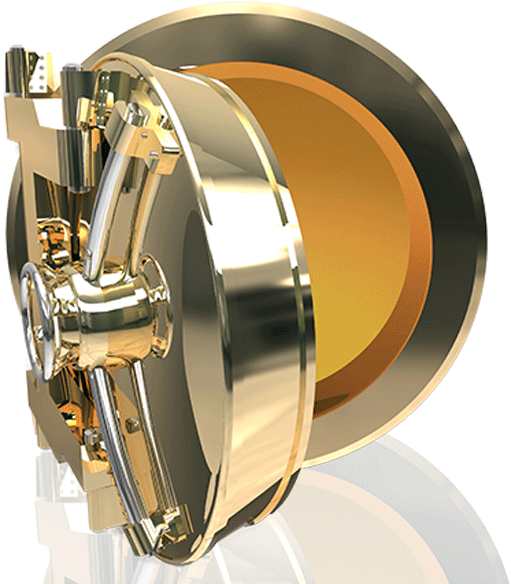 Gold-vault - Gold (539x599), Png Download