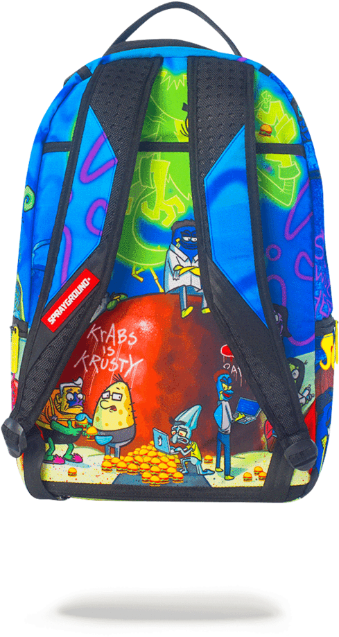 Sprayground- Spongebob Pineapple Party Backpack - Sprayground Backpacks Nickelodeon (802x1023), Png Download