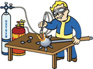 Png Stock Carpenter Clipart Tradesmen - Fallout 3 (313x400), Png Download