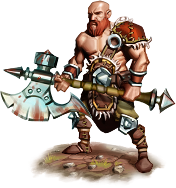 Humans Barbarian - Castle Vania Simon (349x374), Png Download