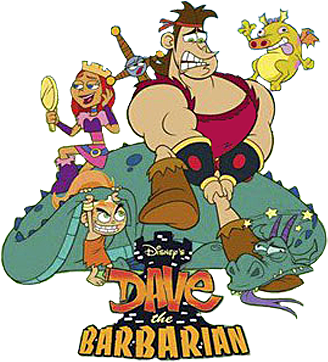 Aaahh, The Medieval Times, Where Peasants Lives, Dragons - Dave And The Barbarian (340x373), Png Download