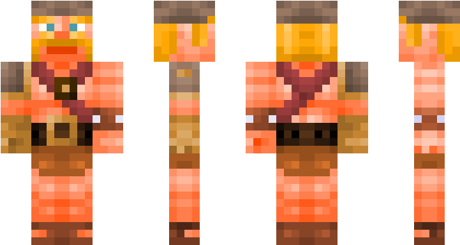 Skin Minecraft Barbarian King (750x442), Png Download