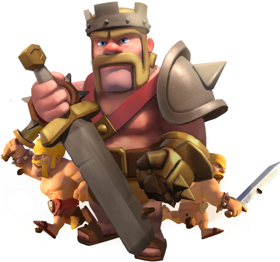 Clash Of Clans - Clash Of Clans Barbarian King Png (900x900), Png Download