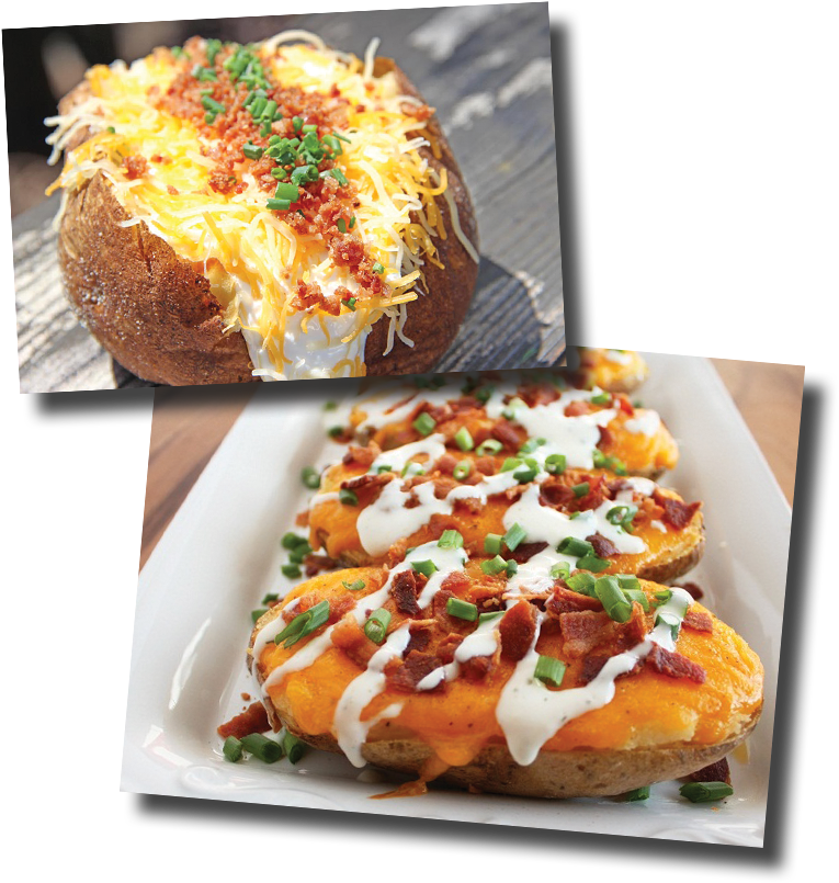 Loaded Baked Potato - Side Dish (805x835), Png Download
