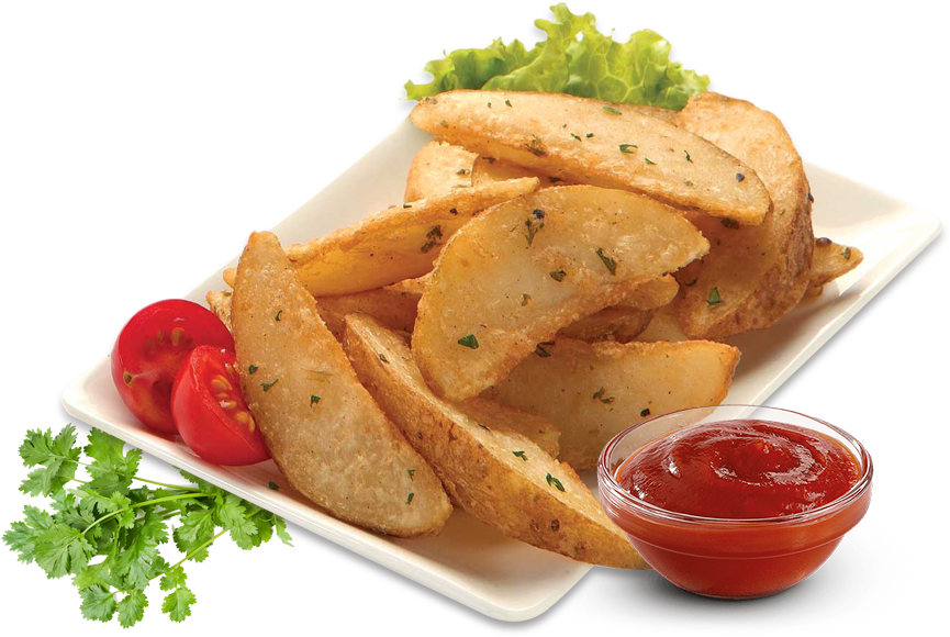 All Time Favourite - Potato Wedges Png (973x701), Png Download
