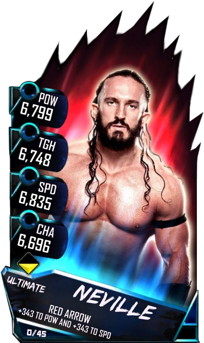 Ultrarare Supercard Neville Epic Fusion348 Neville - Wwe Supercard Ultimate Cards (733x1158), Png Download