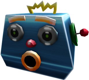 Shocked Retro Robot Head - Portable Network Graphics (420x420), Png Download