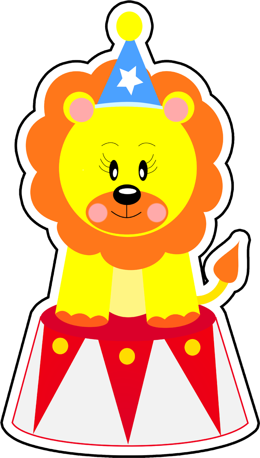 Vetor Circo, Macaco Vetor, Leão Vetor, Elefante Vetor, - Circus Clown Lion (874x1600), Png Download