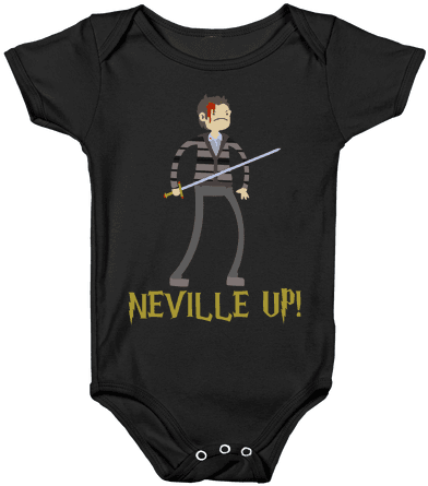 Neville Up Baby Onesy - Onesie (484x484), Png Download