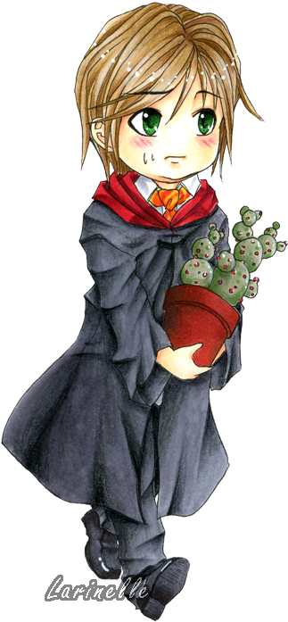 Neville By Larinelle - Harry Potter Anime Neville (350x732), Png Download