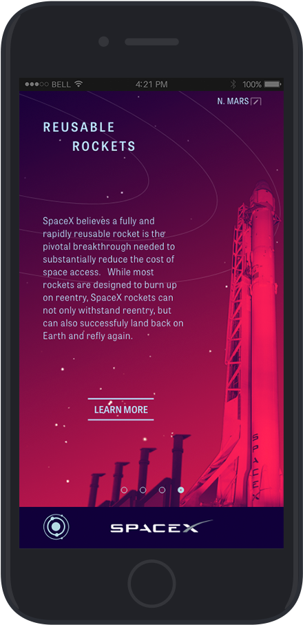 Iphone-spacex Rockets (567x1018), Png Download