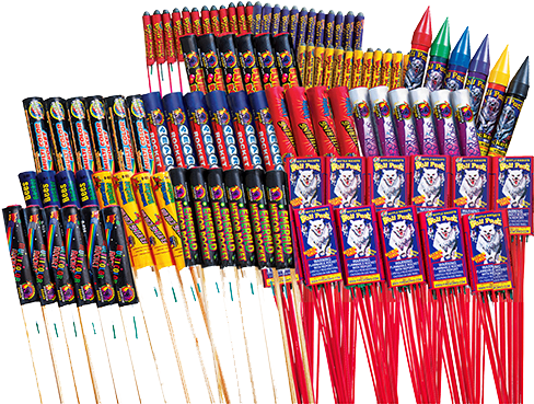 Jumbo Rocket Bag Assortment - Phantom Fireworks Jumbo Rocket Assortment (500x500), Png Download