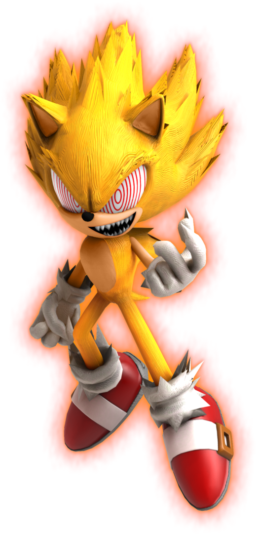 Fleetway Super Sonic By Kuroispeedster55 - Dibujos De Super Sonic (706x1130), Png Download